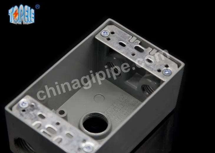 Die öntött Aluminium 3/4 hüvelykes lyuk acél város elektromos időjárásálló tartályból kilépő csatlakozóegység