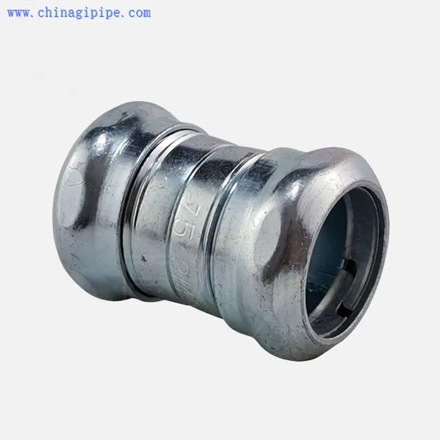 Compression EMT Coupling Steel EMT Conduit Fitting 1/2''-4