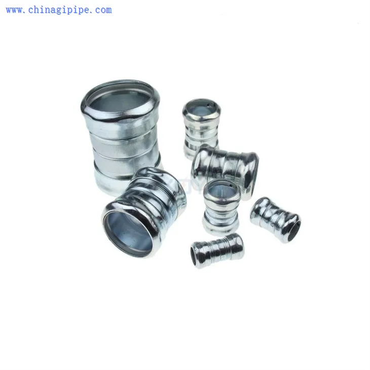 Compression EMT Coupling Steel EMT Conduit Fitting 1/2''-4