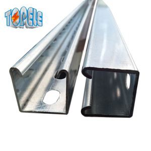 Rozsdamentes acél Unistrut konzolok hornyolt merevítőcsatornával